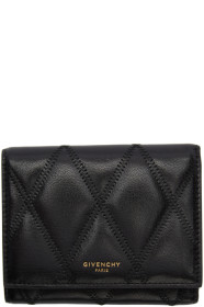 Givenchy - Black Diamond Quilted Trifold Wallet