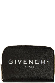 Givenchy - Black Mini 'Paris' Zipped Wallet