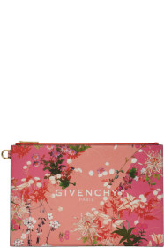 Givenchy - Pink 'Givenchy Paris' Flowers Pouch