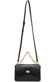 Givenchy - Sac embossé façon croco noir Small Catena