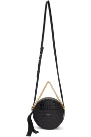 Givenchy - Sac rond embossé façon croco noir Eden