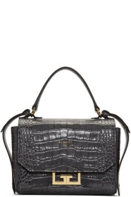 Givenchy - Sac gris Croc Mini Eden
