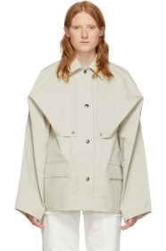 Kassl Editions - Reversible Beige Cape Jacket