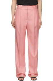 Givenchy - 粉色 Flamingo Masculine-Fit 羊毛长裤