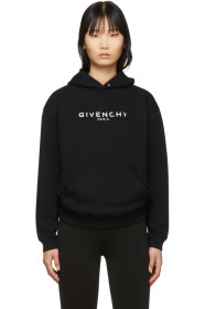 Givenchy - 黑色复古连帽衫