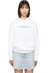 Givenchy - 白色复古连帽衫