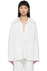 Kassl Editions - SSENSE 限定 ホワイト ポップ オイル シャツ