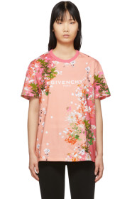 Givenchy - T-shirt rose Flowers