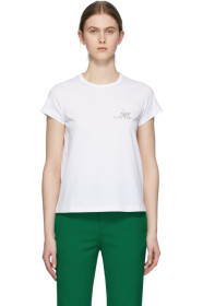 Givenchy - T-shirt blanc Crystal Floral Logo