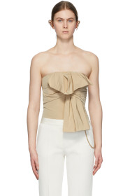 Givenchy - Beige Bow Tank Top