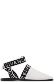 Givenchy - 白色踝带穆勒鞋