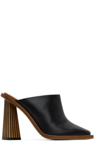 Givenchy - Mules à talons hauts sculptés noires