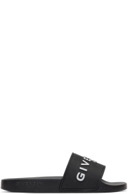 Givenchy - Black Logo Pool Slides