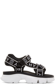 Givenchy - Sandales noires et blanches Jaw