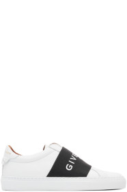 Givenchy - Baskets blanches et noires Urban Street Elastic