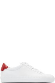 Givenchy - Baskets blanches et rouges Urban Street