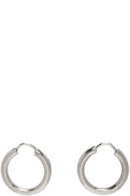 Givenchy - Boucles d'oreilles à anneaux argentées Pierced