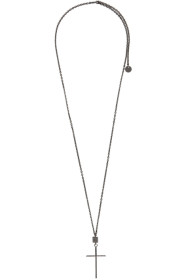 Givenchy - Collier noir Long 4G Cross