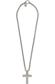 Givenchy - Collier argenté Thick 2G Cross