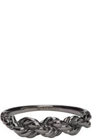Givenchy - Bague tressée noire