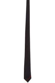 Givenchy - Black & Red Logo Tie