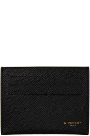 Givenchy - Porte-cartes en cuir de veau noir 3CC