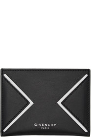 Givenchy - Black & White V Lines Card Holder