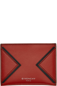 Givenchy - Porte-cartes rouge V Shape Cut