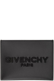 Givenchy - Porte-cartes à logo brodé noir