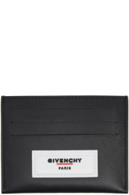 Givenchy - Porte-cartes noir Rubber Logo