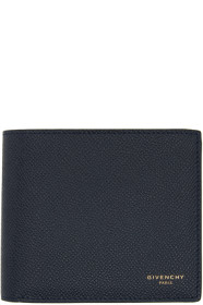Givenchy - Portefeuille à deux volets bleu marine