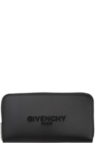 Givenchy - Portefeuille continental à logo brodé noir