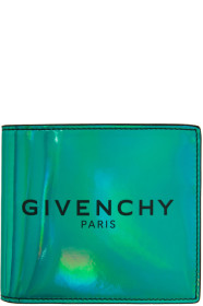 Givenchy - Portefeuille à deux volets irisé vert