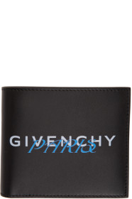 Givenchy - Black & Blue 'Paris' Bifold Wallet