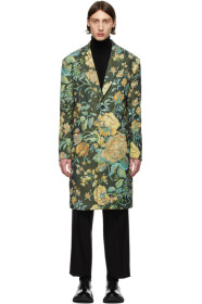 Givenchy - グリーン フローラル オーバー コート