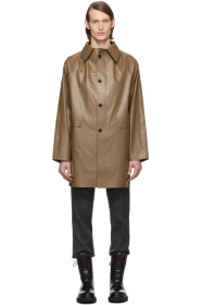 Kassl Editions - Brown Above The Knee Oil Coat