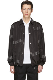 Givenchy - ブラック ロゴ ウィンドブレーカー ジャケット
