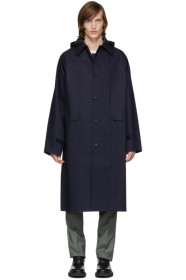 Kassl Editions - Trench bleu marine Below The Knee