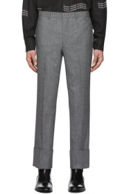 Givenchy - Black & White Wool Trousers