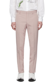 Givenchy - Pink Wool Skinny Trousers