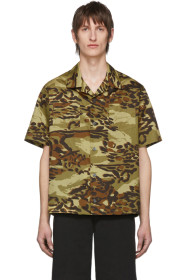 Givenchy - カーキ カモ ショート スリーブ シャツ