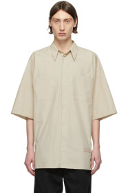 Givenchy - タン オーバーサイズ パッチ シャツ