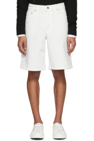 Givenchy - Short en denim blanc Bermuda