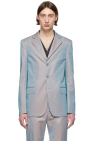 Givenchy - Grey & Orange Iridescent Blazer