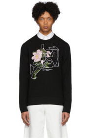 Givenchy - ブラック ジャカード ピオニー セーター