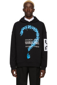 Givenchy - ブラック Burning Question フーディ