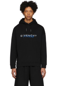 Givenchy - ブラック カリグラフィック プリント フーディ