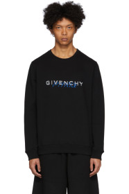 Givenchy - Black Calligraphic Print Sweatshirt