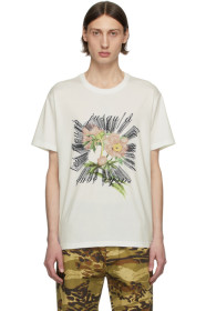 Givenchy - White Floral Embroidered T-Shirt