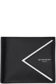 Givenchy - Portefeuille à deux volets noir V-Shape Cut
